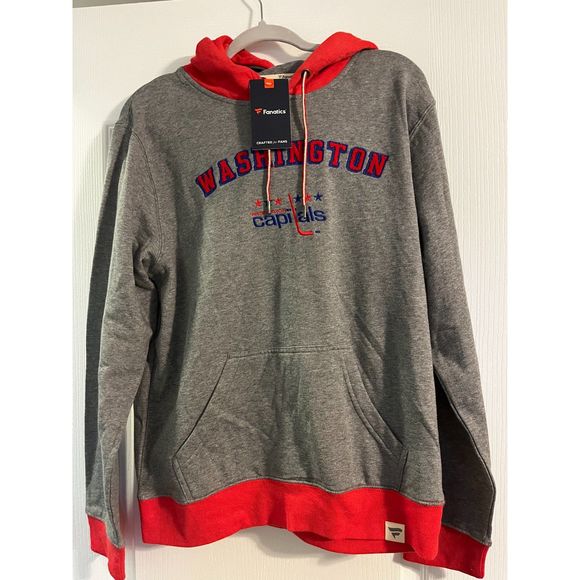 Washington Capitals Hockey Men's Hoodie Sweatshirt Fanatics Medium NWT - Picture 1 of 2